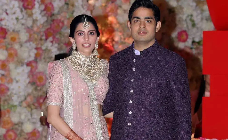 Shloka-Mehta-with-Aakash-Ambani